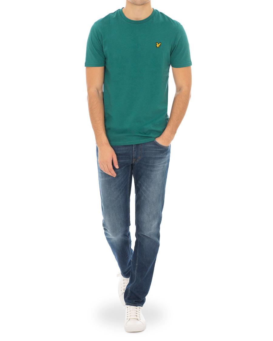 Herr | T-Shirts | Lyle & Scott | Garment Dyed T-Shirt Alpine Green Marl