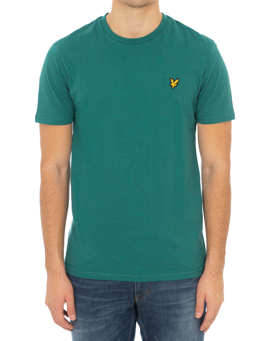 Herr | T-Shirts | Lyle & Scott | Garment Dyed T-Shirt Alpine Green Marl