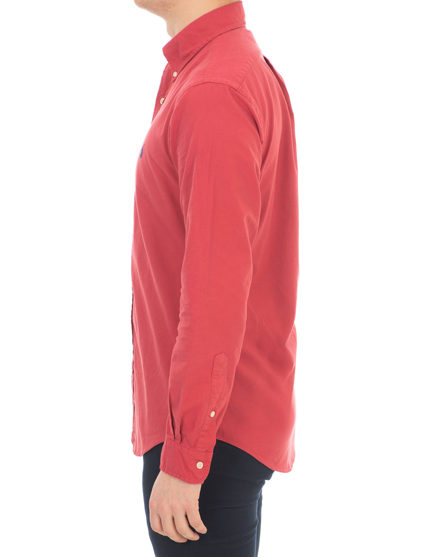 Herr | Skjortor | Polo Ralph Lauren | Slim Fit Garment Dyed Oxford Shirt Chilli Pepper