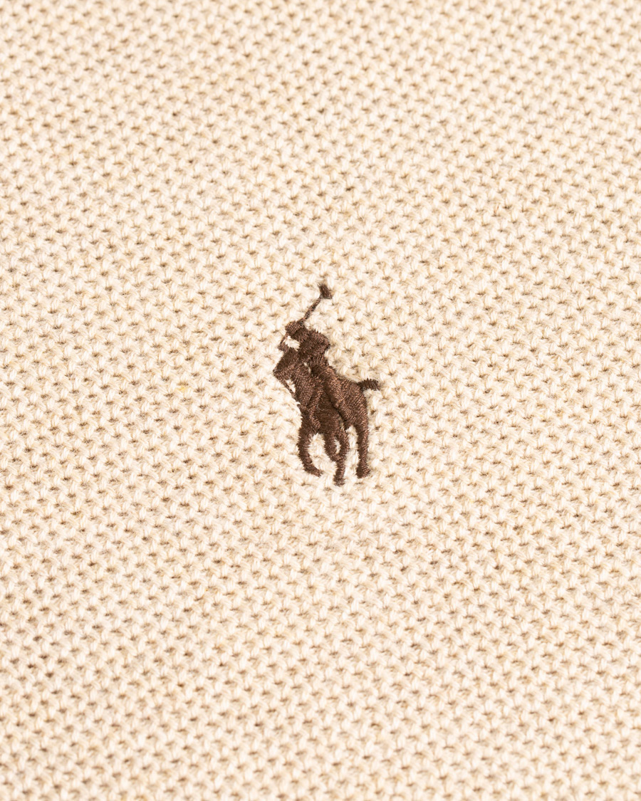 Herr | Tröjor | Polo Ralph Lauren | Texture Half Zip Oatmeal Heather