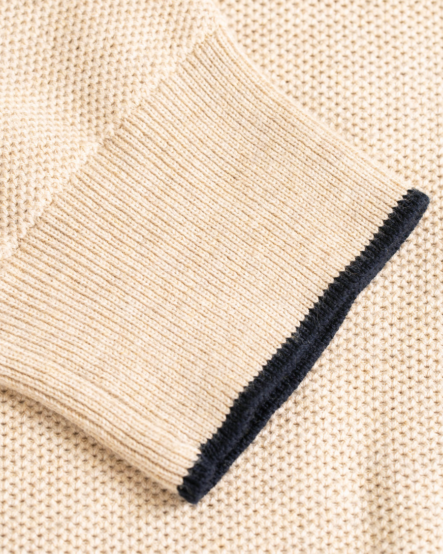 Herr | Tröjor | Polo Ralph Lauren | Texture Half Zip Oatmeal Heather