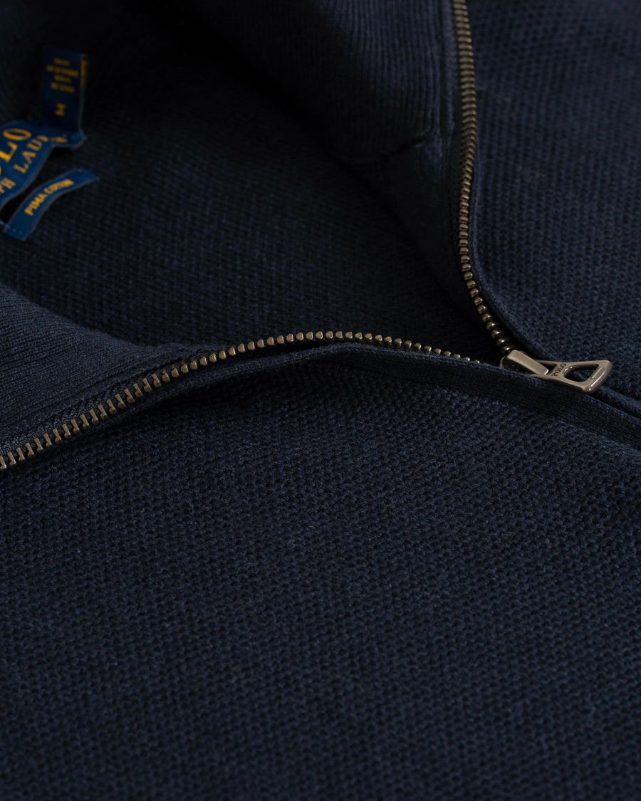 Herr | Tröjor | Polo Ralph Lauren | Texture  Half Zip Navy Heather