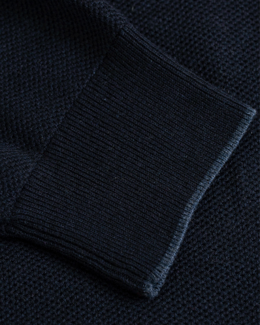 Herr | Tröjor | Polo Ralph Lauren | Texture  Half Zip Navy Heather