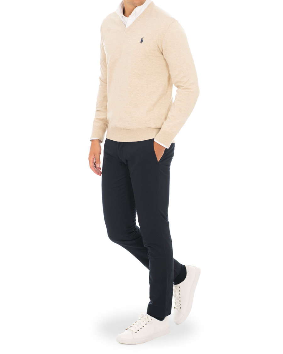Herr | Byxor | Polo Ralph Lauren | Tailored Slim Fit Stretch Hudson Chinos Aviator Navy