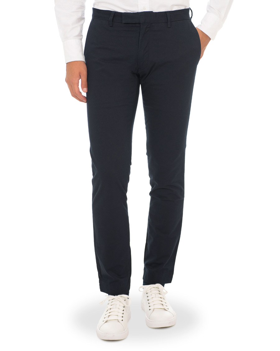 Herr | Byxor | Polo Ralph Lauren | Tailored Slim Fit Stretch Hudson Chinos Aviator Navy