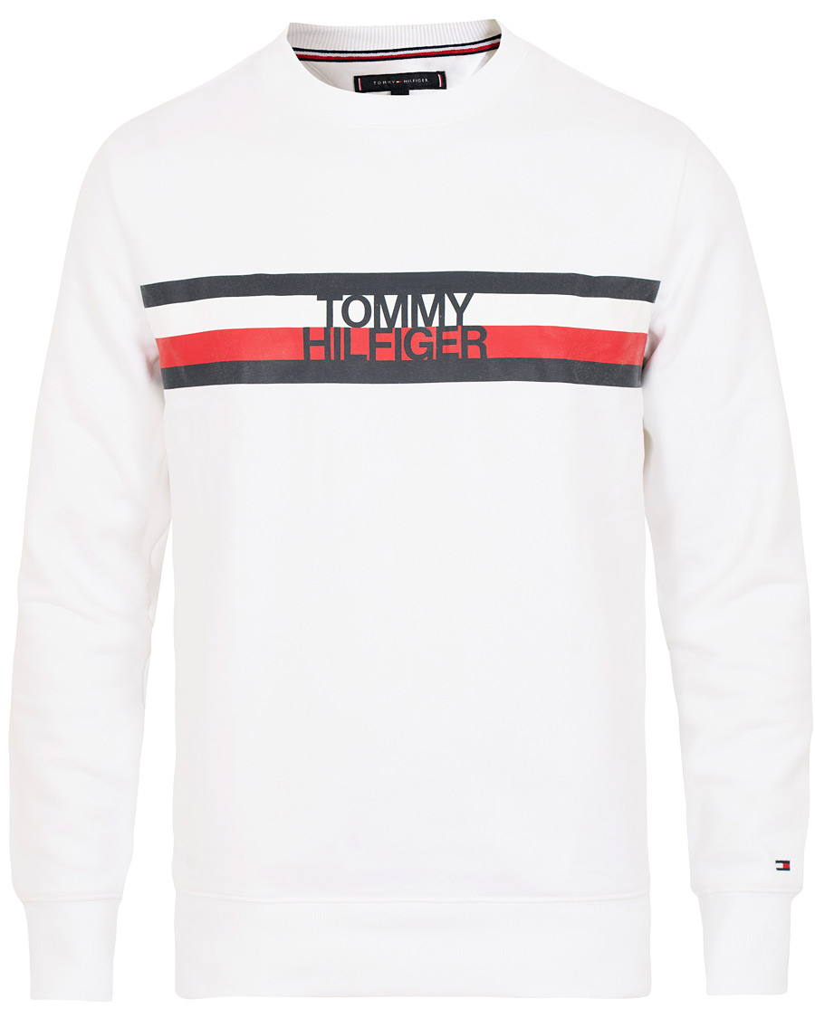 Herr | Tröjor | Tommy Hilfiger | Logo Sweatshirt Bright White