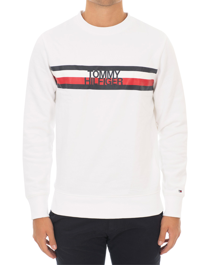 Herr | Tröjor | Tommy Hilfiger | Logo Sweatshirt Bright White