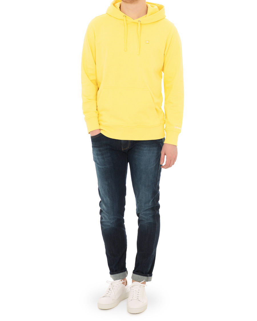 Herr | Tröjor | Calvin Klein Jeans | Chest Embroidery Hoodie Yellow Cream