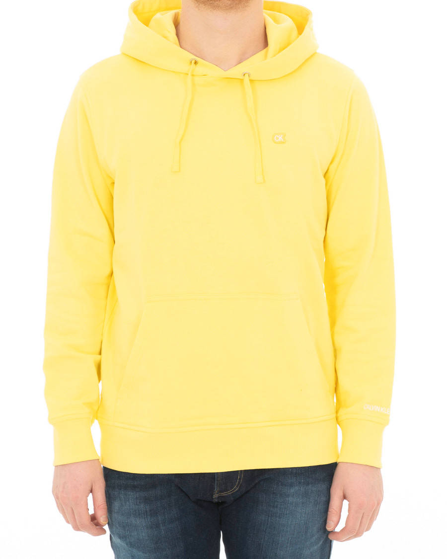 Herr | Tröjor | Calvin Klein Jeans | Chest Embroidery Hoodie Yellow Cream