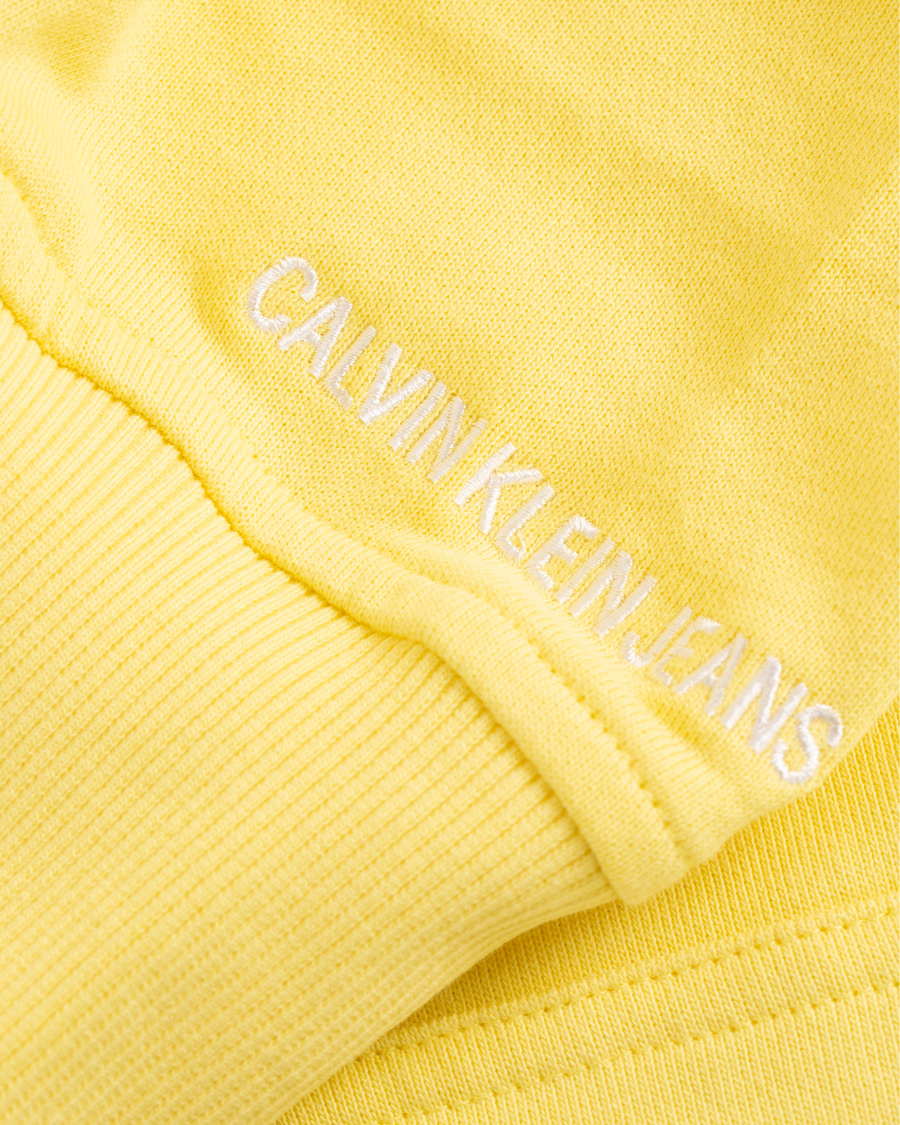 Herr | Tröjor | Calvin Klein Jeans | Chest Embroidery Hoodie Yellow Cream