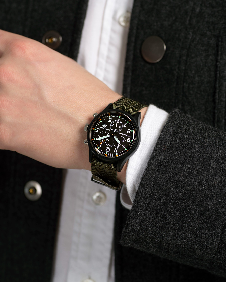 Herr | Timex MK1 Aluminum Chrono 40 Military Weave Black | Timex | MK1 Aluminum Chrono 40 Military Weave Black