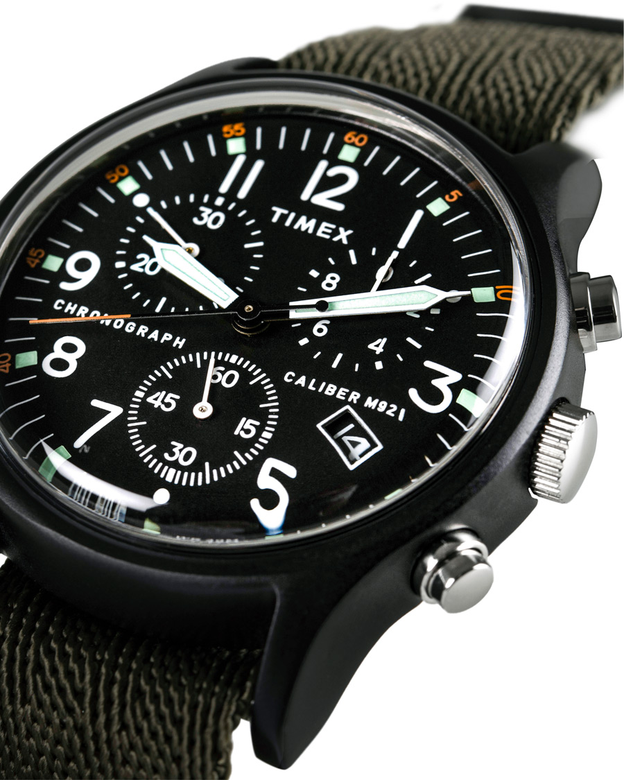 Herr | Timex MK1 Aluminum Chrono 40 Military Weave Black | Timex | MK1 Aluminum Chrono 40 Military Weave Black