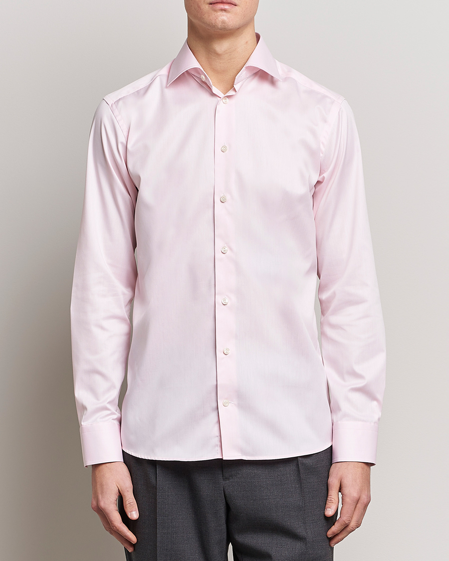 Herr | Business & Beyond | Eton | Slim Fit Signature Twill Shirt Pink