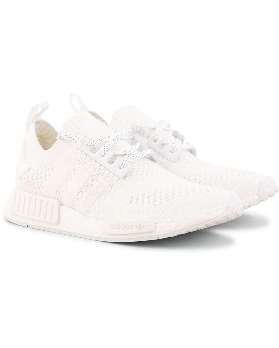 Herr | adidas Originals NMD_R1 Primeknit Running Sneaker White | adidas Originals | NMD_R1 Primeknit Running Sneaker White