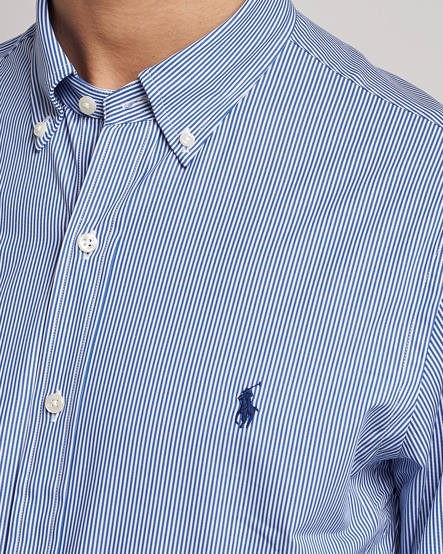 Herr | Skjortor | Polo Ralph Lauren | Slim Fit Thin Stripe Poplin Shirt Blue/White