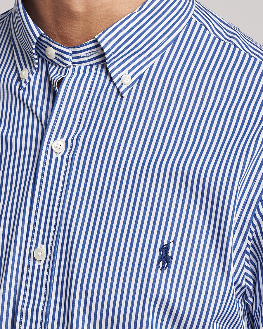 Herr | Skjortor | Polo Ralph Lauren | Slim Fit Big Stripe Poplin Shirt Blue/White
