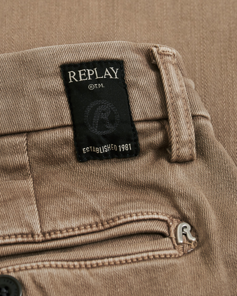 Herr | Byxor | Replay | Zeumar Hyperflex Chino Sand