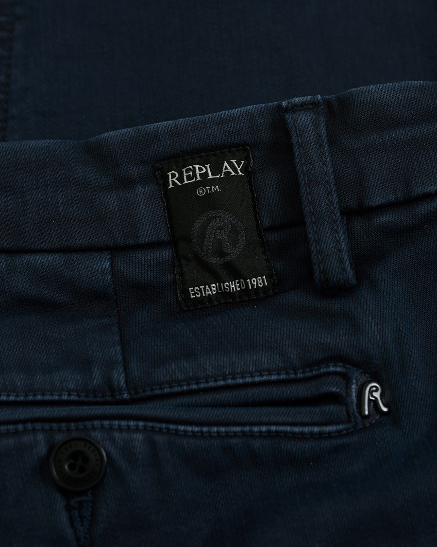 Herr | Byxor | Replay | Zeumar Hyperflex Chino Blue