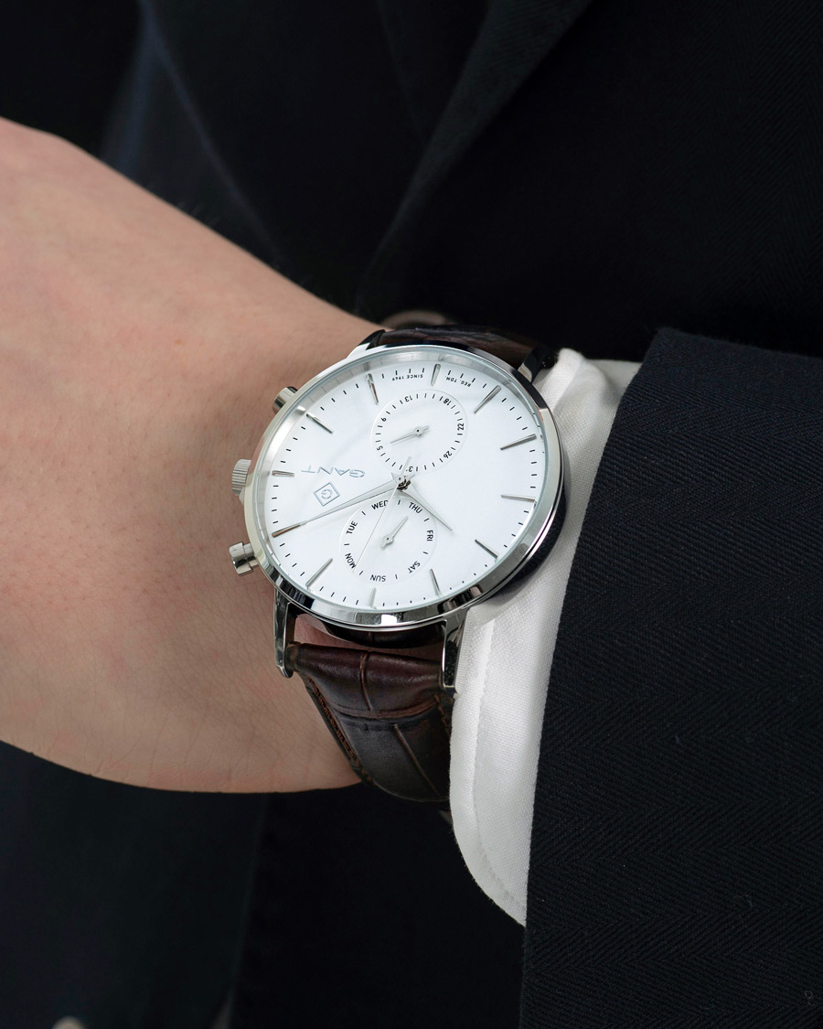 Herr | GANT Park Hill Day Date II Silver | GANT | Park Hill Day Date II Silver