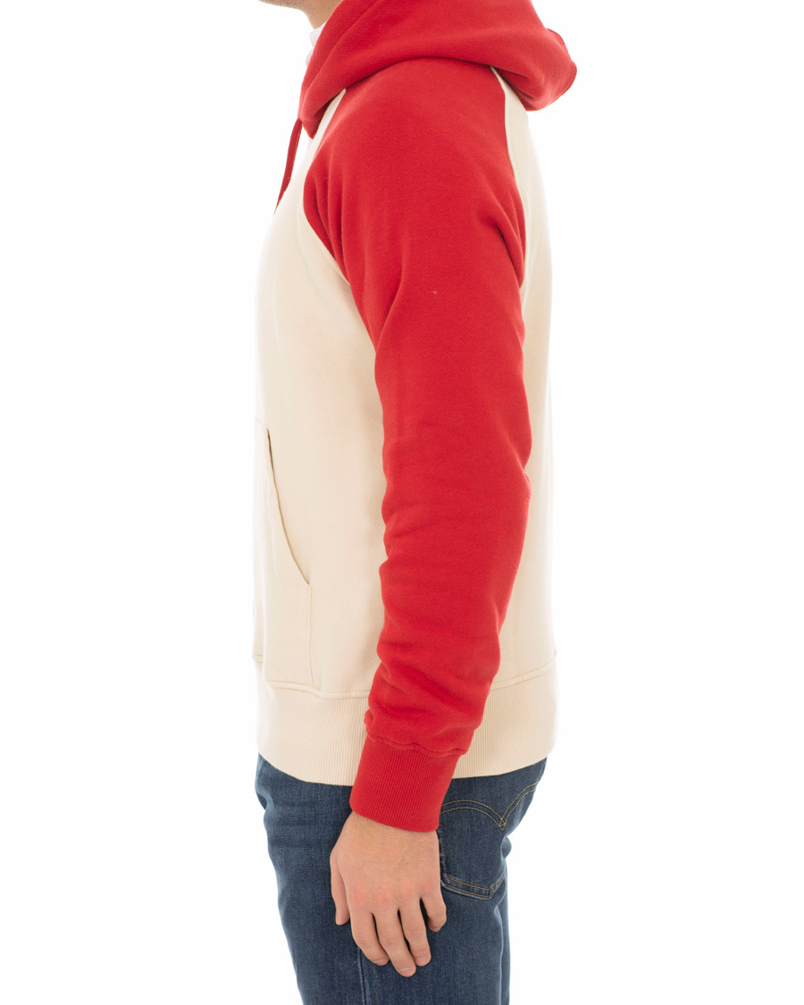 Herr | Tröjor | AMI | Retro Hoodie Red/White