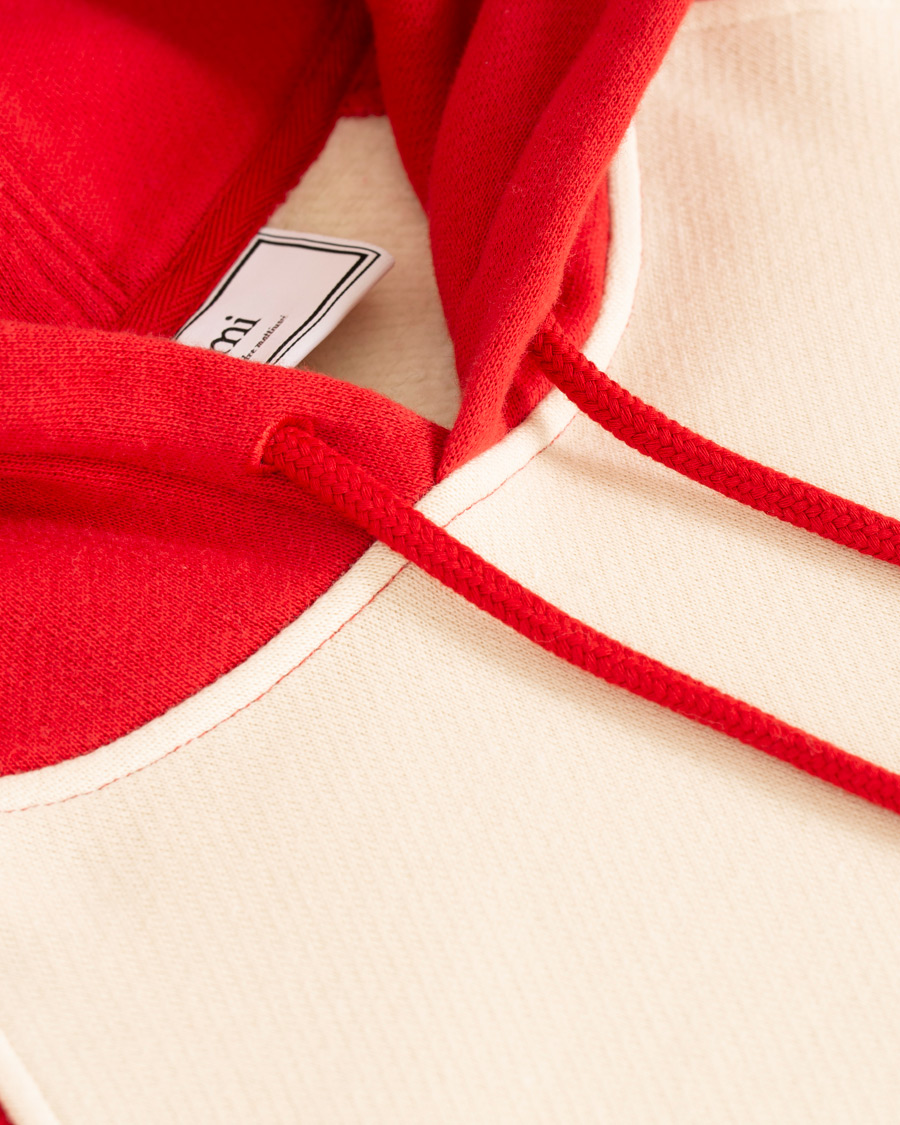 Herr | Tröjor | AMI | Retro Hoodie Red/White