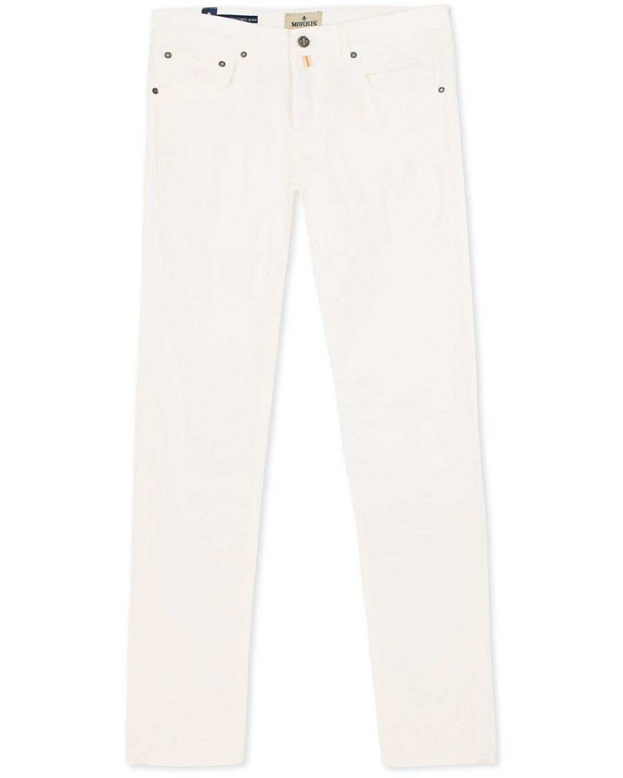 Herr | Byxor | Morris | James Textured Jeans Off White