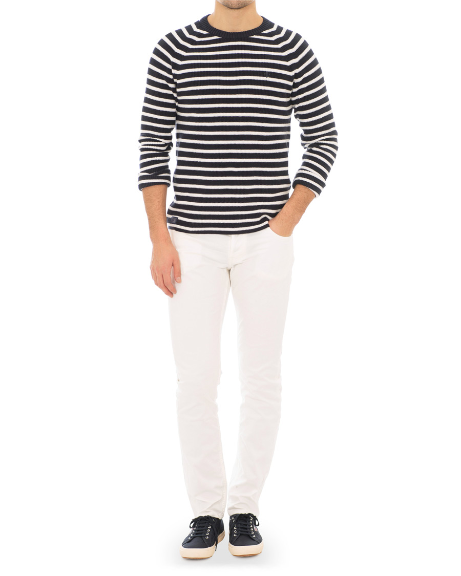 Herr | Byxor | Morris | James Textured Jeans Off White