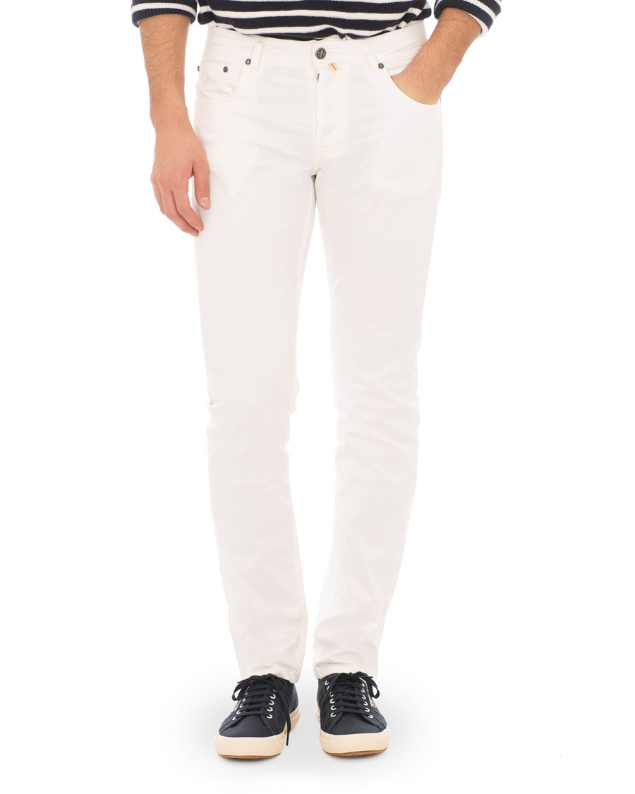 Herr | Byxor | Morris | James Textured Jeans Off White