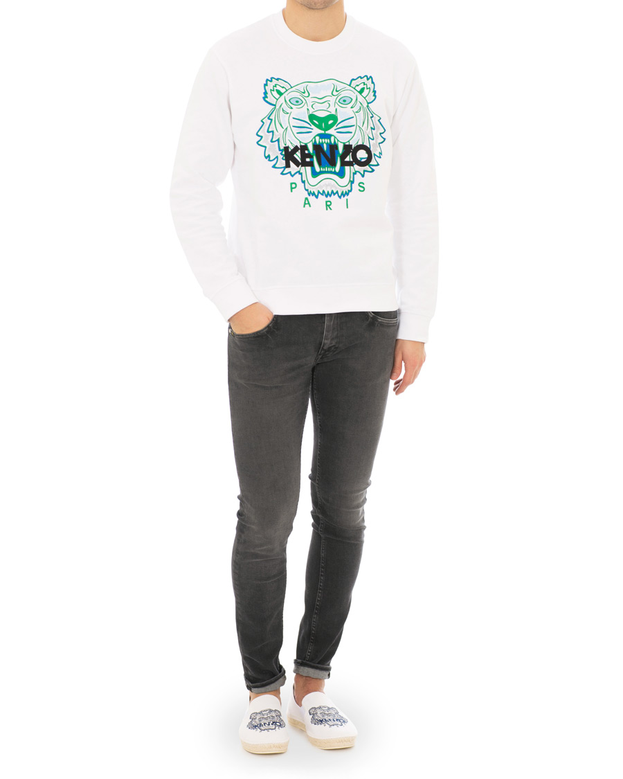 Herr | Tröjor | KENZO | Tiger Classic Sweatshirt White