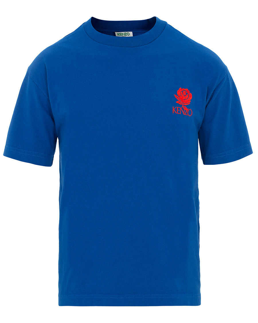 Herr | T-Shirts | KENZO | Rose Crest T-shirt Blue