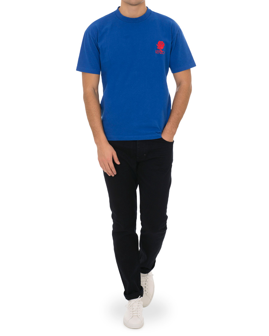 Herr | T-Shirts | KENZO | Rose Crest T-shirt Blue