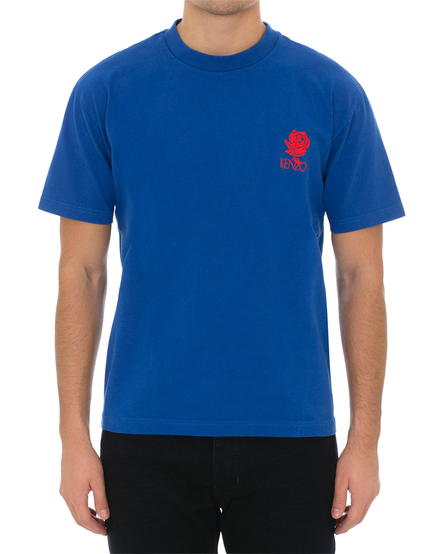 Herr | T-Shirts | KENZO | Rose Crest T-shirt Blue