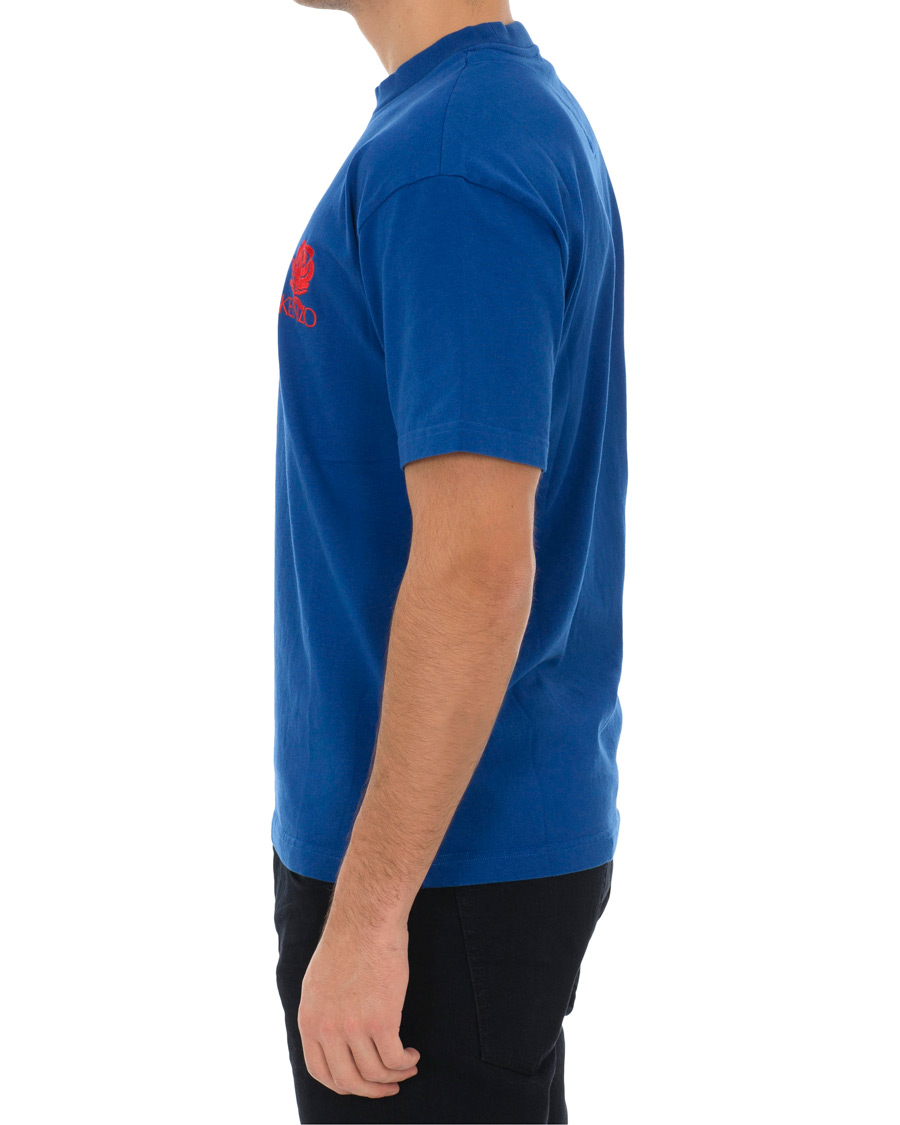 Herr | T-Shirts | KENZO | Rose Crest T-shirt Blue