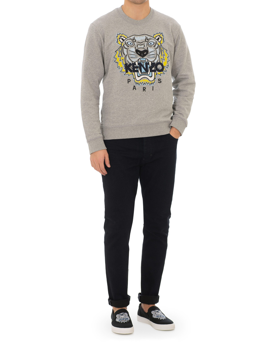 Herr | Kenzo Canvas Tiger K-Skate Slip-on Sneaker Black | KENZO | Canvas Tiger K-Skate Slip-on Sneaker Black