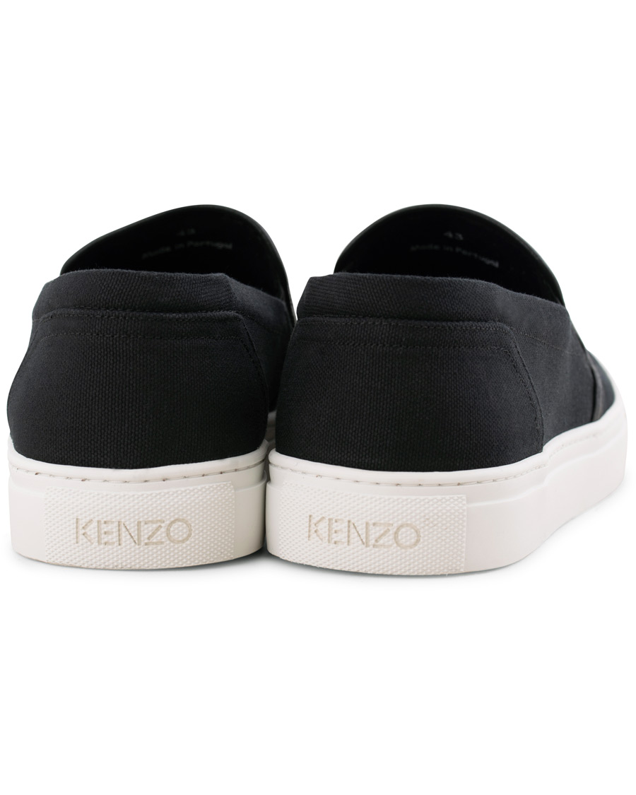 Herr | Kenzo Canvas Tiger K-Skate Slip-on Sneaker Black | KENZO | Canvas Tiger K-Skate Slip-on Sneaker Black
