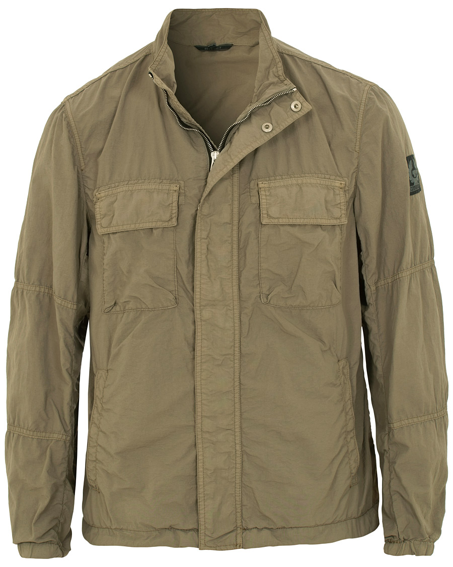 Herr | Jackor | Belstaff | Erwin Garment Dyed Shirt Jacket Bronze Oak