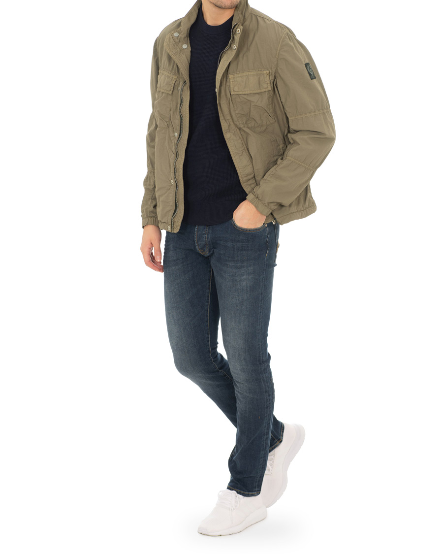 Herr | Jackor | Belstaff | Erwin Garment Dyed Shirt Jacket Bronze Oak