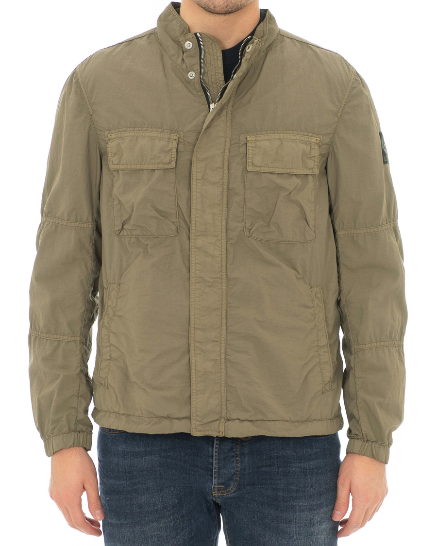 Herr | Jackor | Belstaff | Erwin Garment Dyed Shirt Jacket Bronze Oak