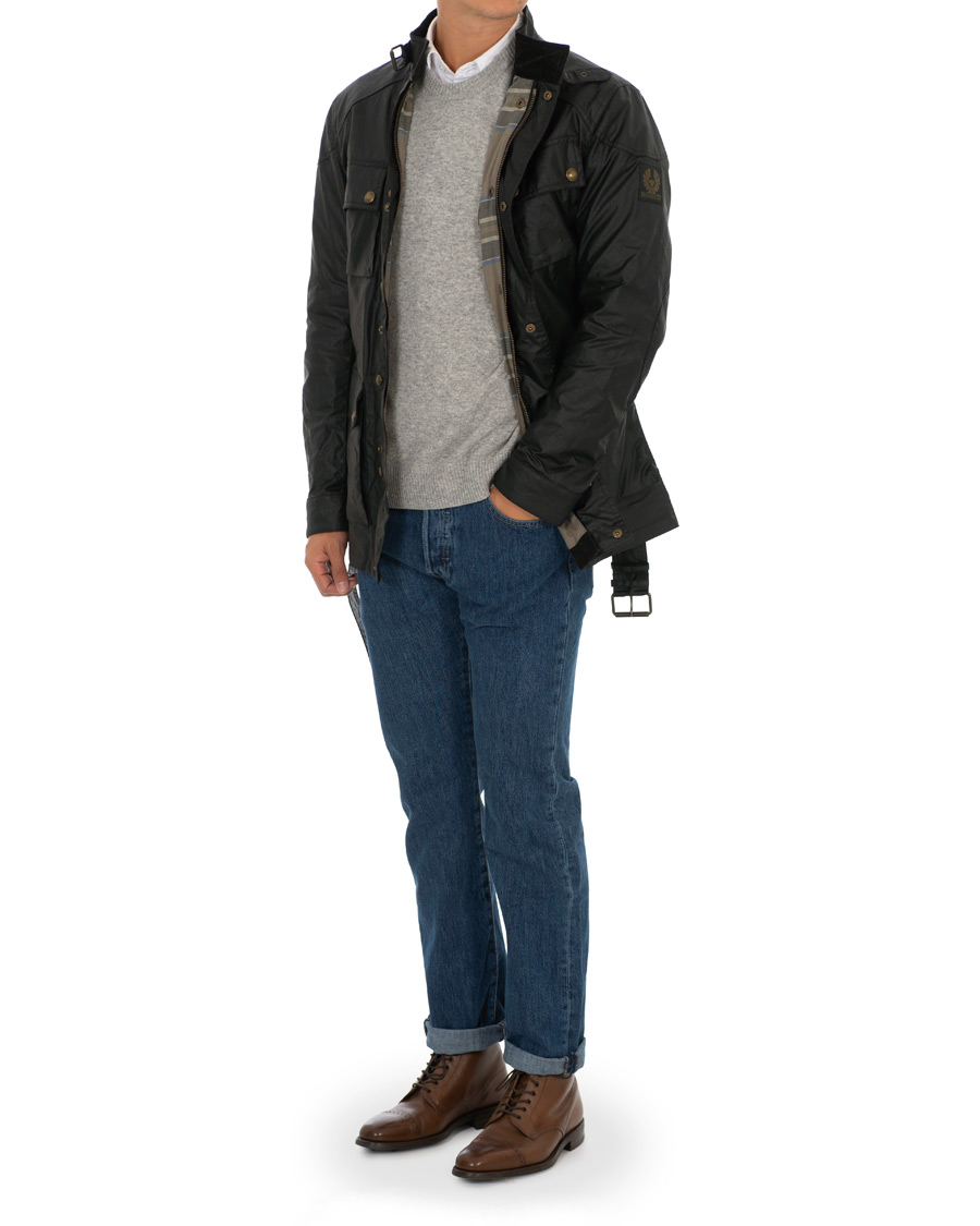 Herr | Jackor | Belstaff | Trialmaster Waxed Jacket Mahogany Brown