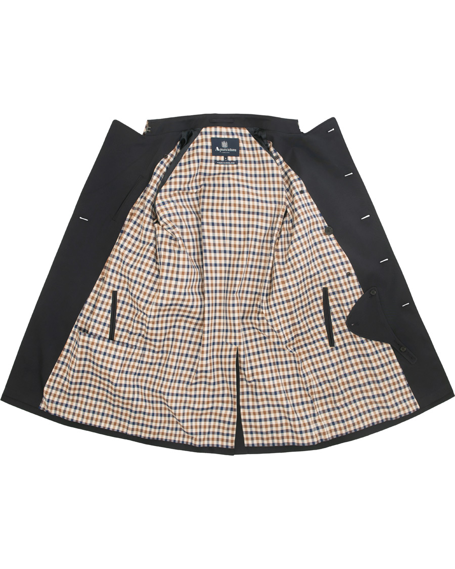 Herr | Jackor | Aquascutum | Corby Double Breasted Trenchcoat Navy