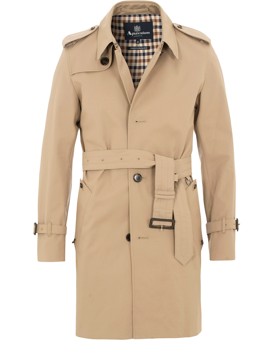 Herr | Jackor | Aquascutum | Corby Single Breasted Trenchcoat Camel
