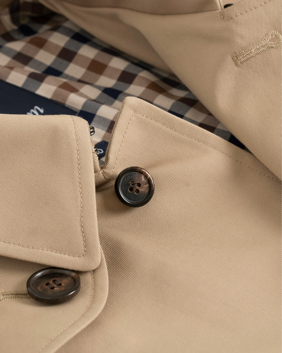 Herr | Jackor | Aquascutum | Corby Single Breasted Trenchcoat Camel