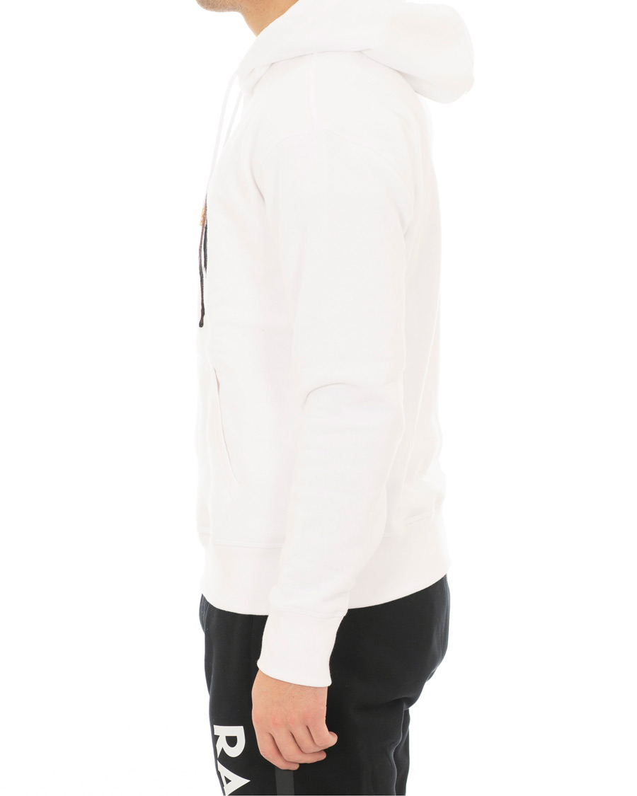 Herr | Tröjor | Ralph Lauren Purple Label | Standing Horse Hoodie Optic White