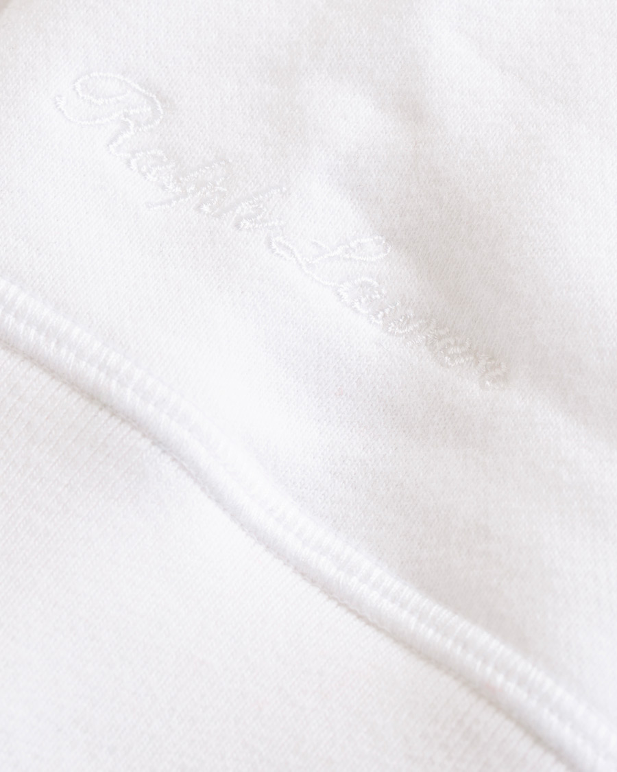 Herr | Tröjor | Ralph Lauren Purple Label | Standing Horse Hoodie Optic White