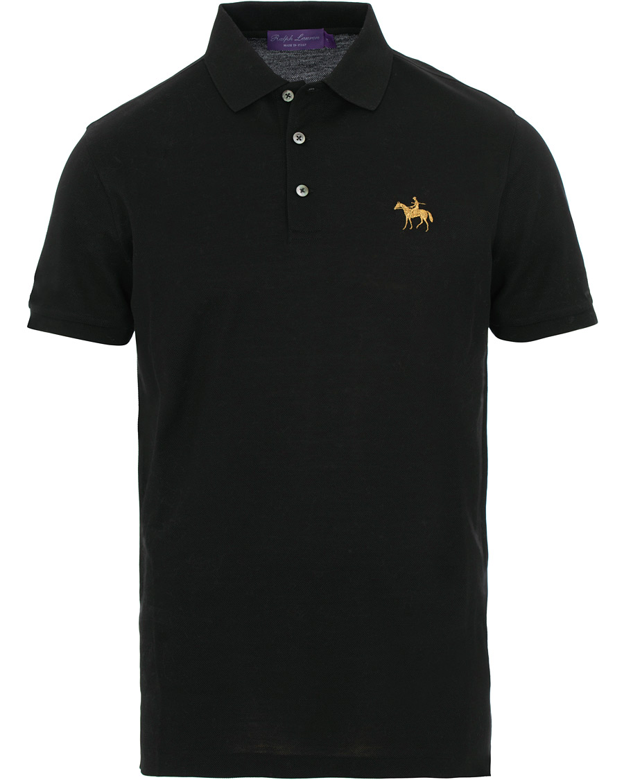 Herr | Pikéer | Ralph Lauren Purple Label | Standing Horse Mercerized Polo Classic Black