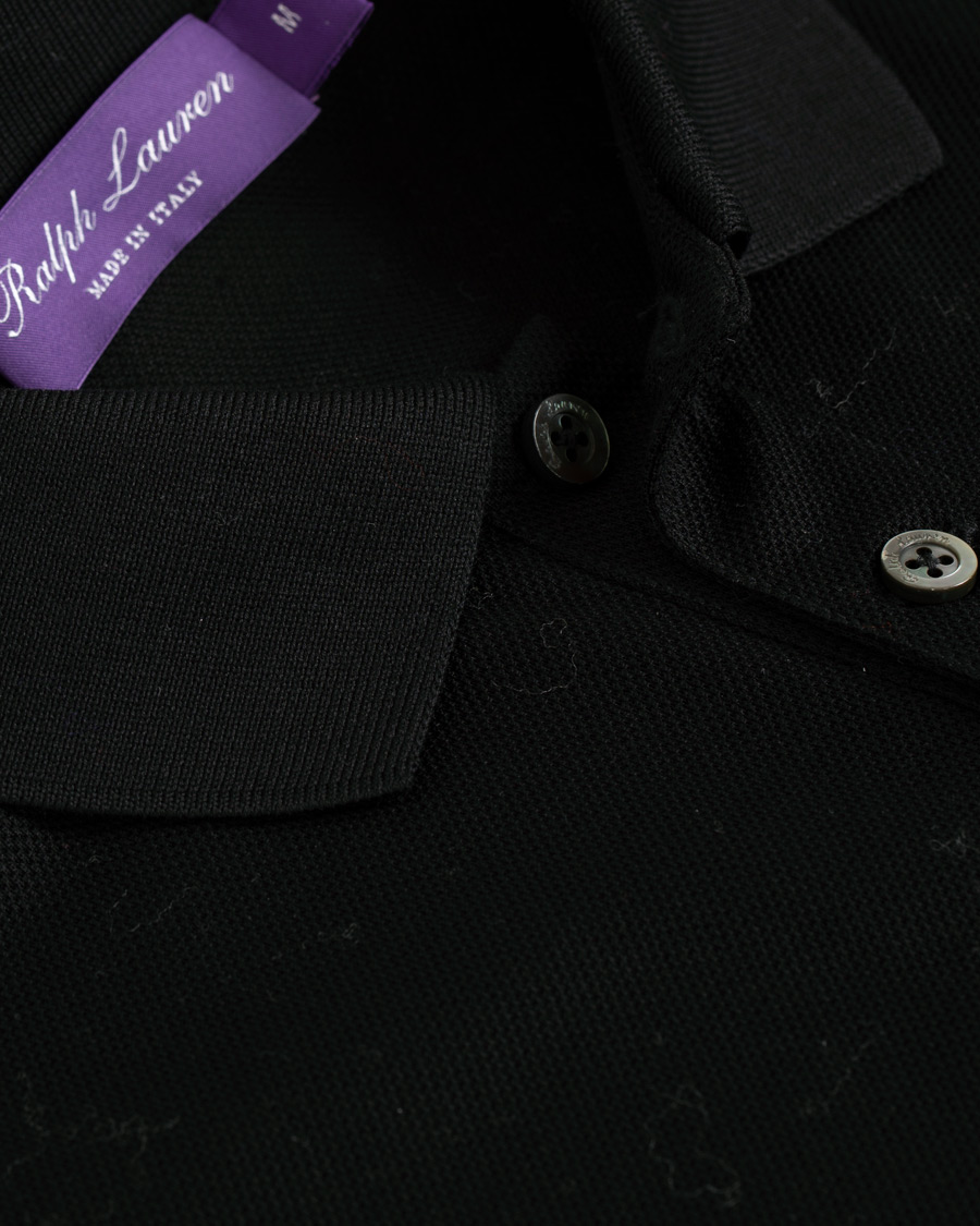 Herr | Pikéer | Ralph Lauren Purple Label | Standing Horse Mercerized Polo Classic Black