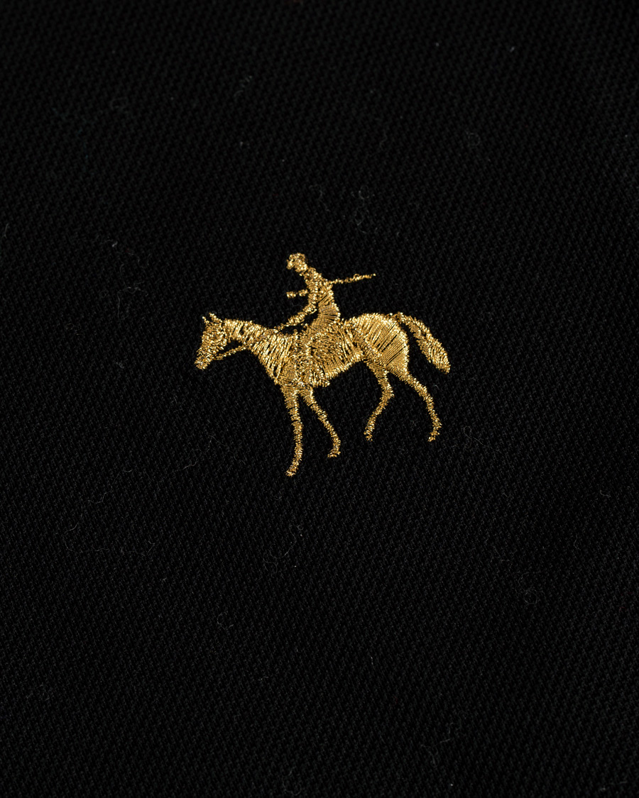 Herr | Pikéer | Ralph Lauren Purple Label | Standing Horse Mercerized Polo Classic Black