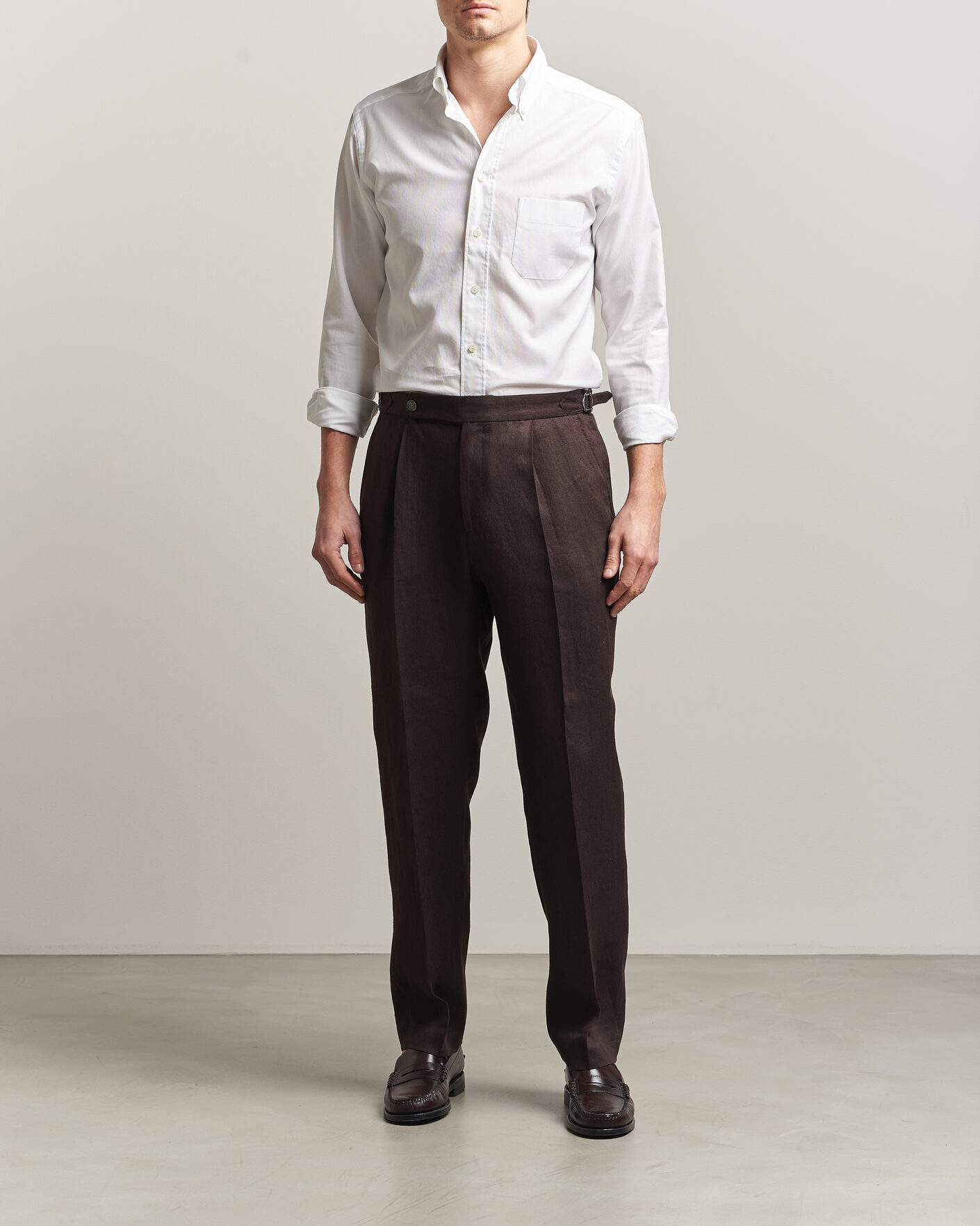 Herr | Skjortor | Eton | Slim Fit Royal Oxford Button Down White
