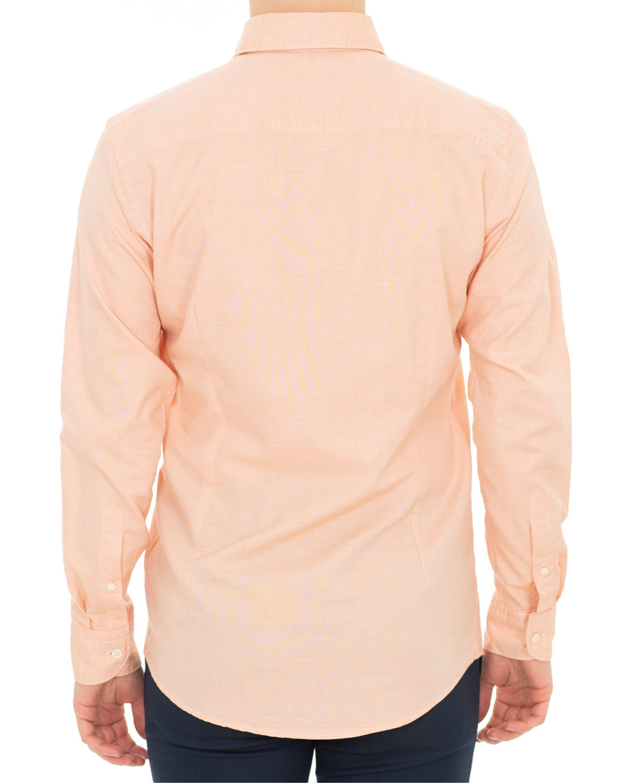 Herr | Skjortor | Eton | Slim Fit Twill Cotton Silk Shirt Orange