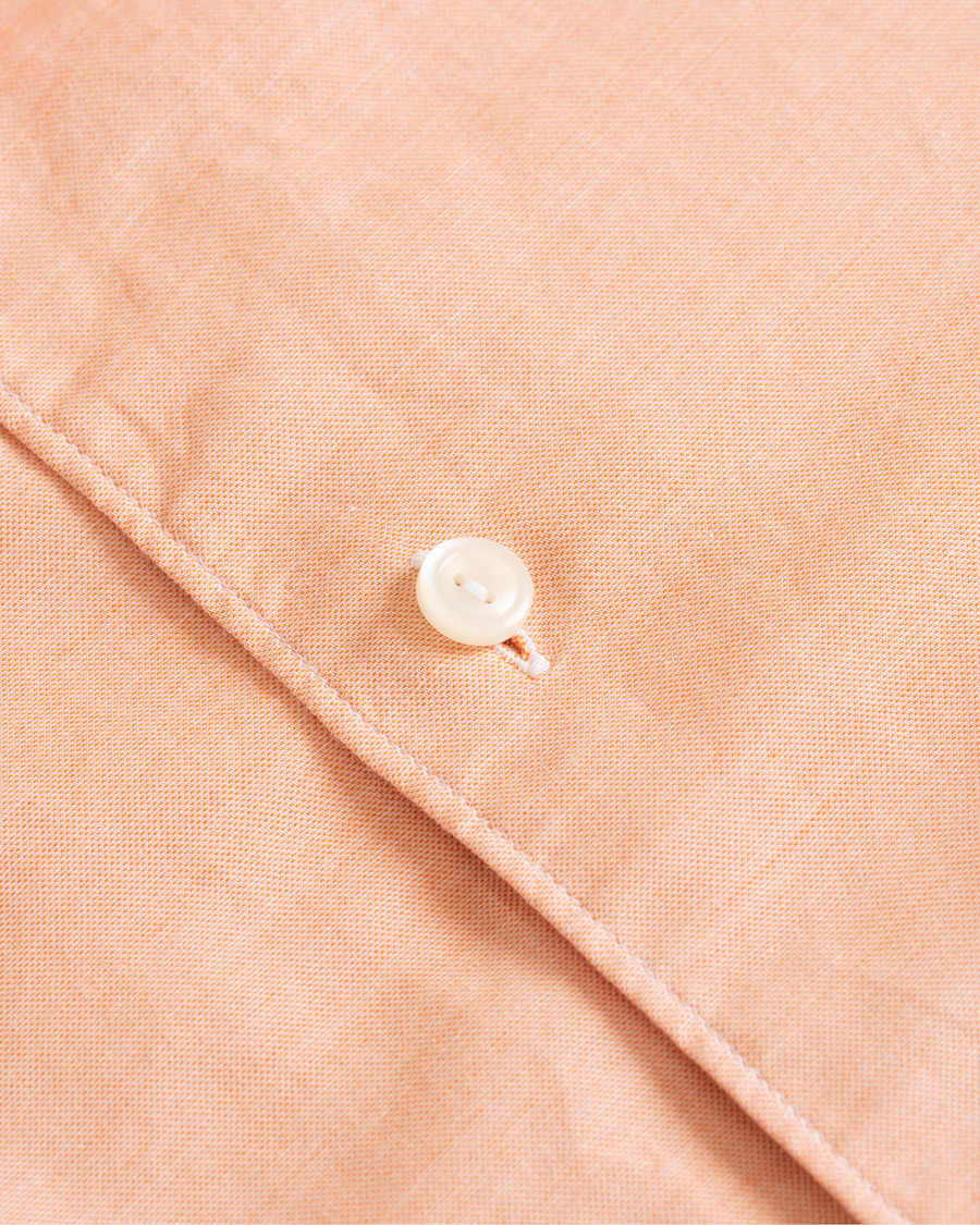 Herr | Skjortor | Eton | Slim Fit Twill Cotton Silk Shirt Orange